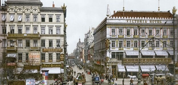 Unter den Linden vid sekelskiftet 1900.