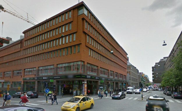 Passagenhuset som skall rivas. Foto: Google